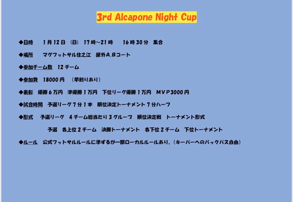 Ac Cup Acカップ フットサル大会 Acaponecup Twitter