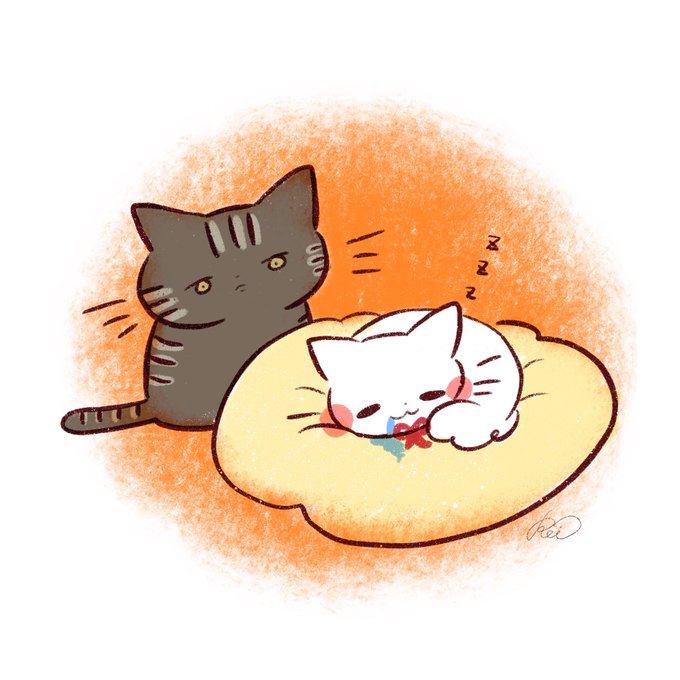 ねこがかわいいだけ展のtwitterイラスト検索結果 古い順