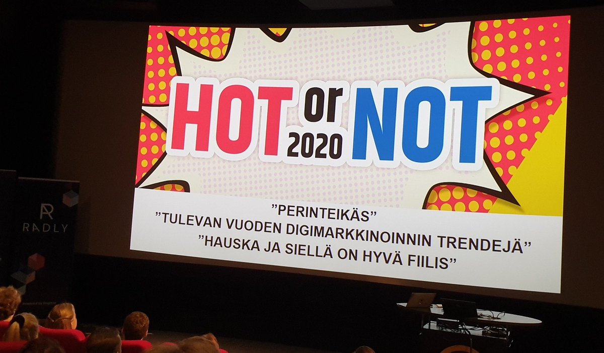JaneMartina's tweet photo. Mikä on hot ja mikä not ensi vuonna?🔥 Kiinnostava semma tulossa. #digimarkkinointi #IABHotOrNot https://t.co/4mmEPTUq83