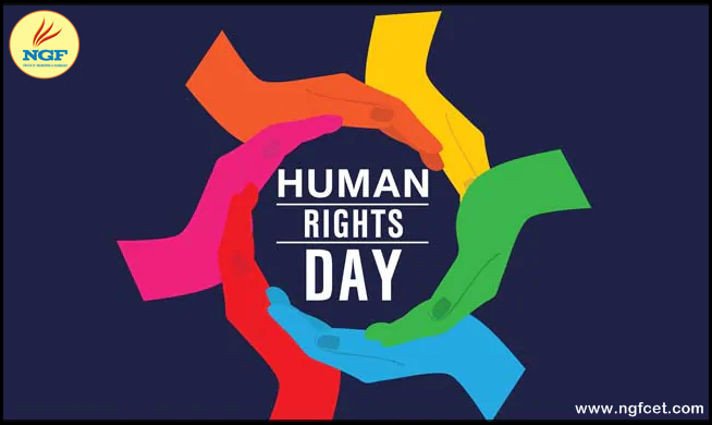 NGFCollege's tweet photo. #Humanrightsday is the worldwide observance celebrated by people all across the world to get real rights for human beings. The Day is celebrated to improve the physical, social, cultural and spiritual well being and welfare of the vulnerable group of people globally.

#NGFCET https://t.co/8xBJzAlrtR