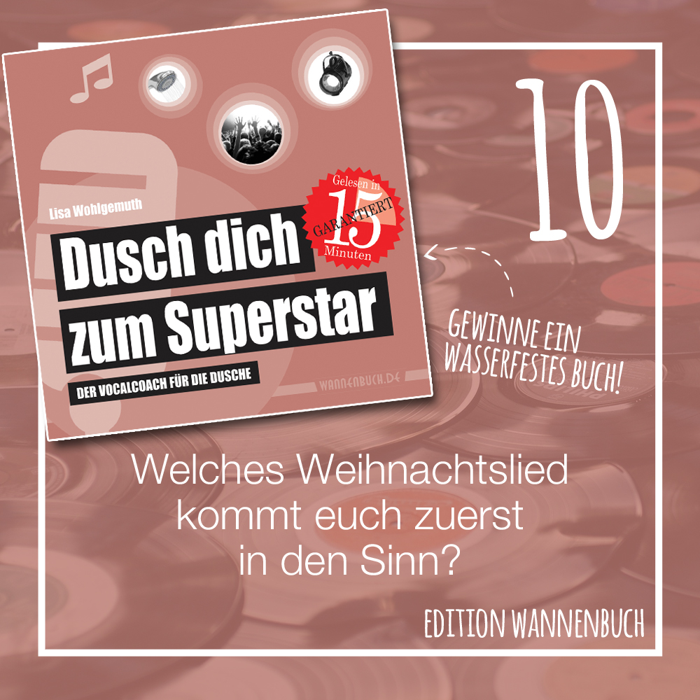 Wannenbuch's tweet photo. Der #Adventskalender der Edition Wannenbuch - jeden Tag #gewinnen. Heute: #Dusch dich zum #Superstar - Der #Vocalcoach für die #Dusche. #wasserfest! Hier entlang: https://t.co/qLbdGd6XMh https://t.co/21iZ3ldF3G