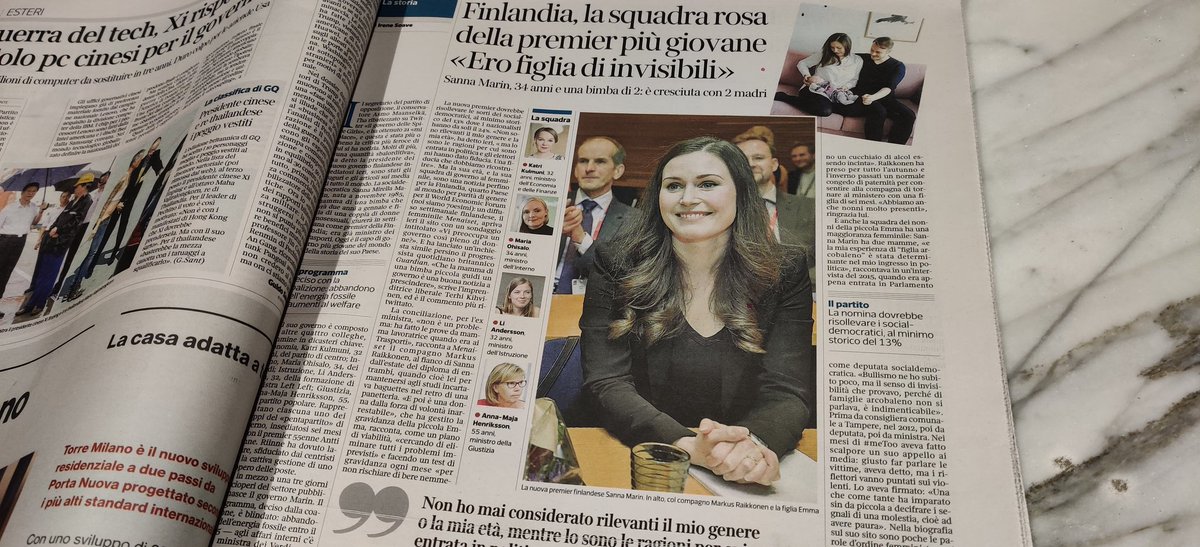 Jstakala's tweet photo. Italian newspapers seem to like the news re just elected Prime Minister of Finland and the female leadership at 5 key posts. #sergio222 #icoh #icohbuzz https://t.co/7KAKfhhfll