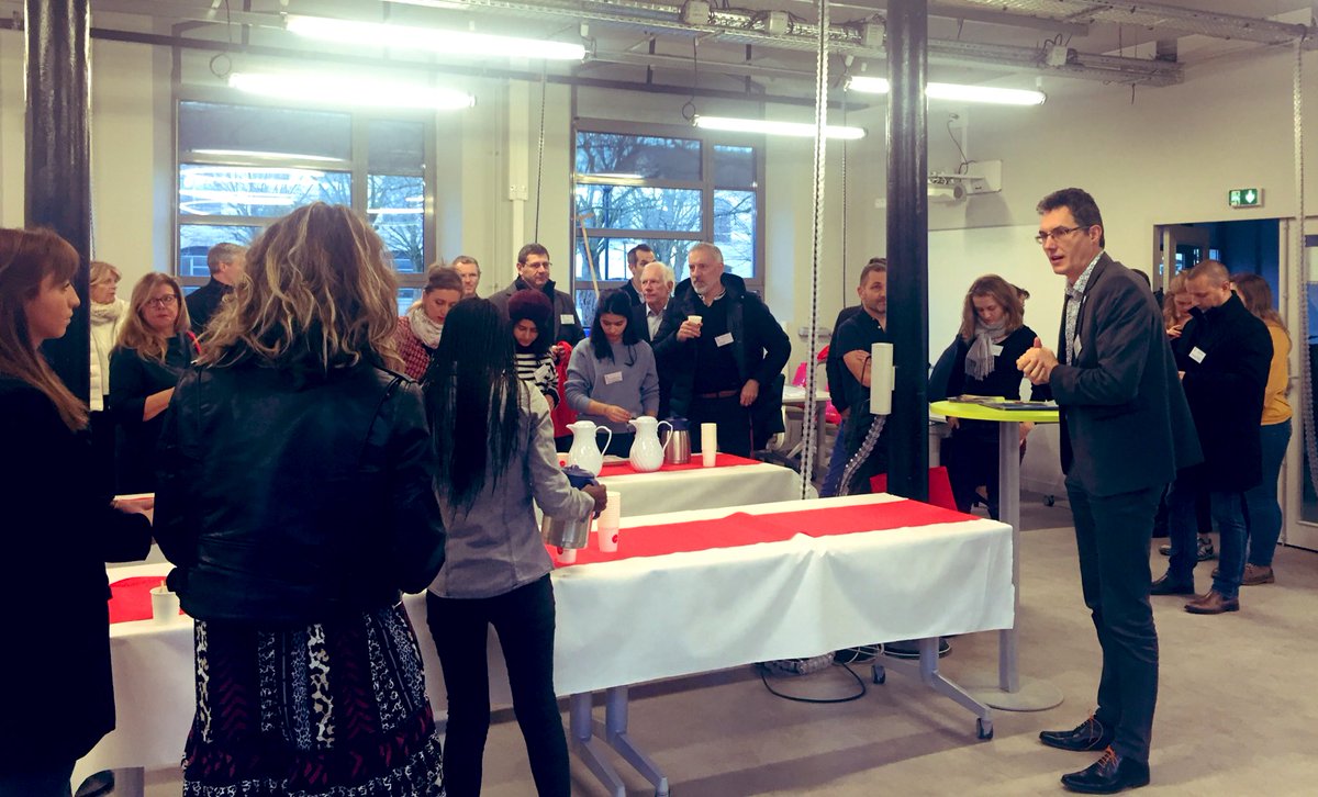TelecomStE's tweet photo. PETIT DÉJEUNER DES #ENTREPRISES  ☕️
Bienvenue à toutes les #entreprises présentes pour ce moment de partage et d’échange. https://t.co/eRNJx20ZSE