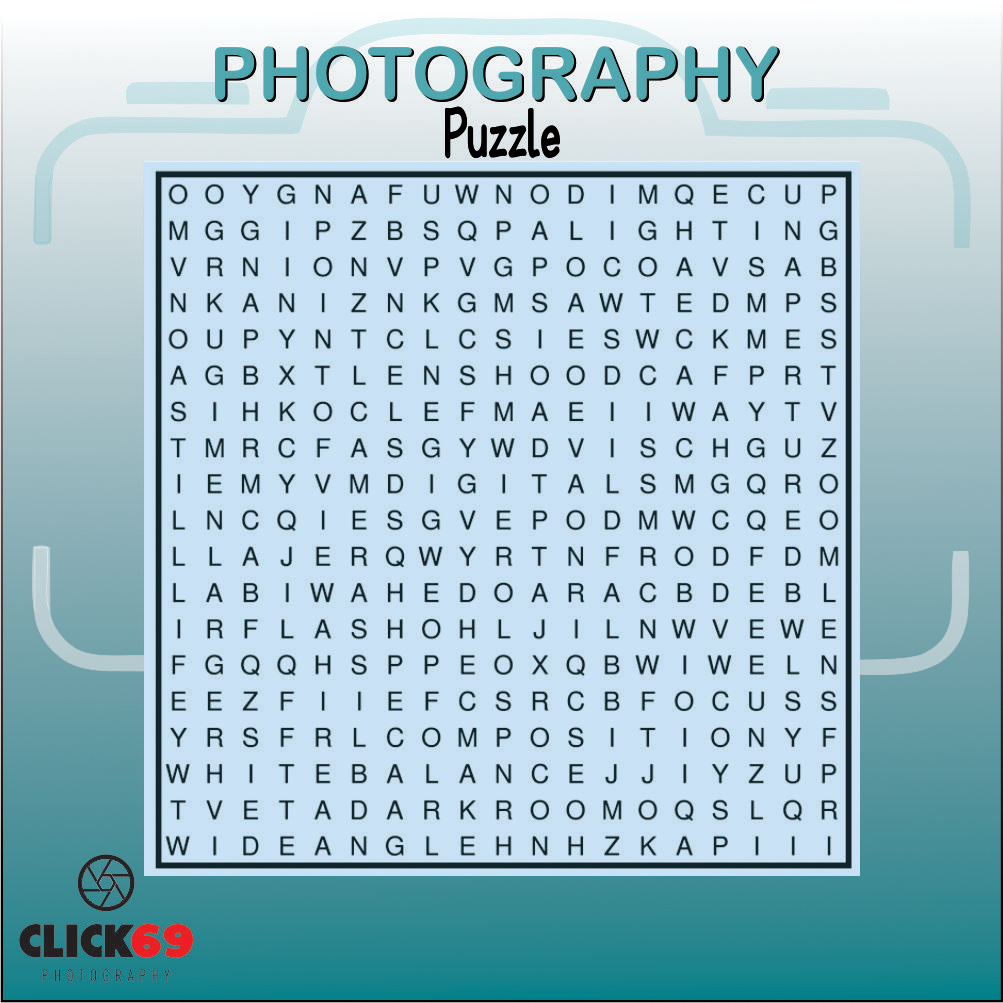 CLICK691's tweet photo. Hi fellas!
Here is one #fun activity for you all, this #puzzle contains 15 words related to #photography, let's see who can find maximum words! #wordpuzzle https://t.co/XLgCI2KR5D