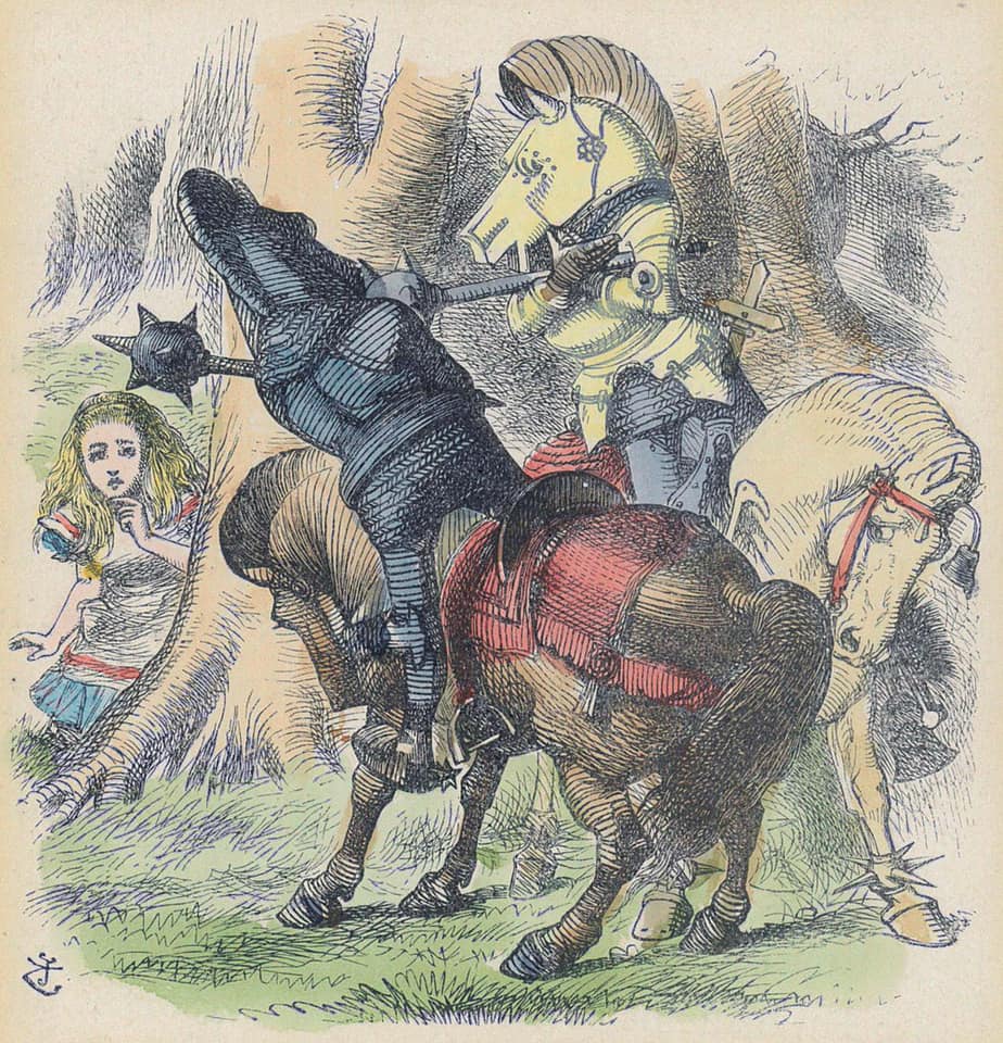 GalleryKAWAMATU's tweet photo. テニエル「(鏡の国のアリスより)白の騎士」

John Tenniel <The White Knight from ‘Through the Looking-Glass, and What Alice Found There’ >

様々な作家が描いた「アリス」ですが、こちらは19世紀当時のテニエルによるもの。この頃、本の挿絵はこうした手摺りの版画によって行われていました。。 https://t.co/l9iHTj0cY0