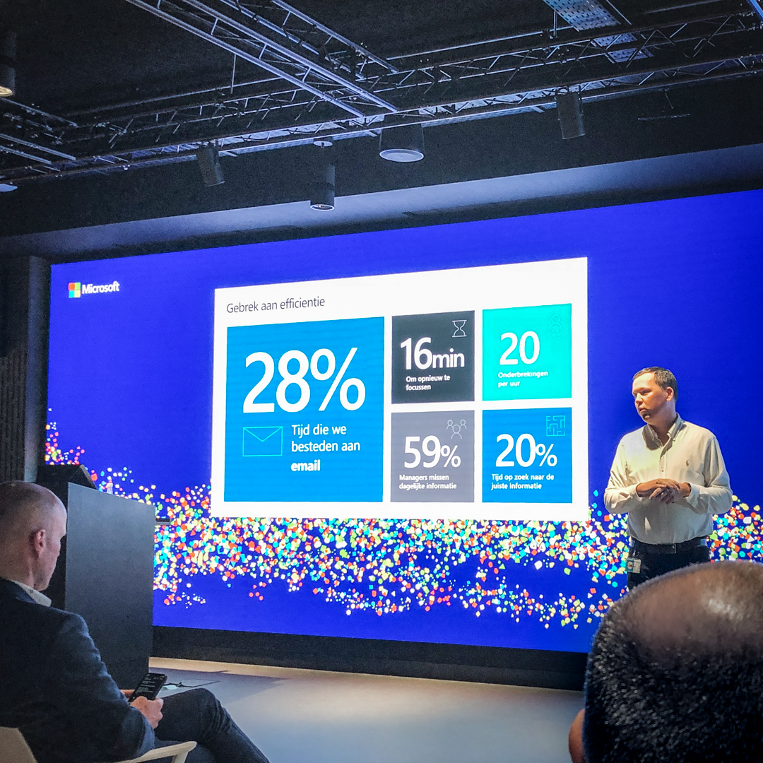 Vorige week bezochten we op uitnodiging van <a href="/Contict_nl/">Contict</a> het nieuwe Customer Experience Center van <a href="/microsoftnl/">Microsoft Nederland</a>. We volgden een presentatie van Michel Bouman over het gebruik van Microsoft Teams. Mooi om deze cultuurverandering bij Microsoft te mogen ervaren.