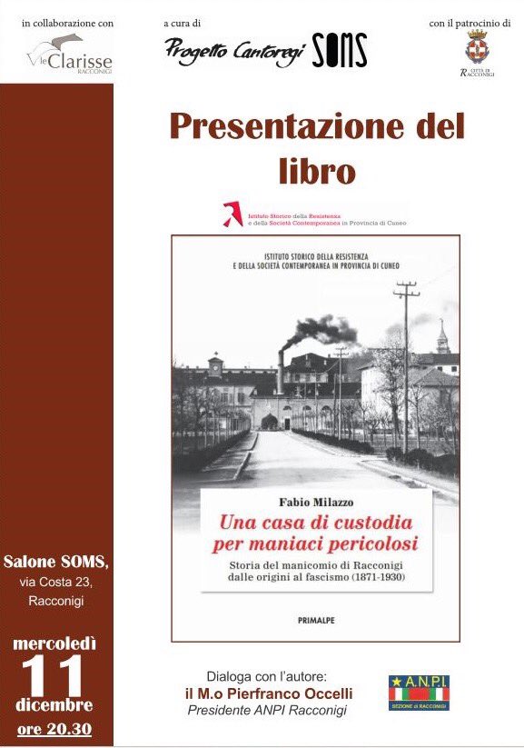 VisitRacconigi's tweet image. Con Le Clarisse · Racconigi e Progetto Cantoregi la presentazione di un libro che racconta un pezzo importante della storia di #Racconigi.
#racconigibelladascoprire @MuseoSeta @ComuneRacconigi @cantoregi