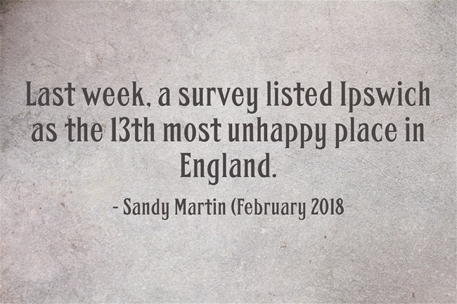 quotes_sandy's tweet photo. Ipswich is the 13th unhappiest place in England @sandyofipswich @ipswichgov @davidellesmere @ipswichlabour #ipswich #unhappy #depression #suicide #cesspit #hellhole #suffolk #england #survey #poor #poverty #childpoverty #GeneralElection2019 #GE2019 #GeneralElection19 https://t.co/0YLIrWweBX