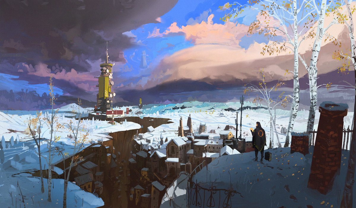 seven_teenth's tweet photo. "Dembihas"
I miss the snow...
#ArtStation https://t.co/3jEs3U3A5E
#DeviantArt https://t.co/QlN2lcQ61O
#conceptart #digitalart #illustration #2d #environment #landscape #scifiart #scenery #orangecircle #fields #mountains #aftermath #glowingcircle #snow #snowmaker #canyoncity https://t.co/JhB3qgPoML
