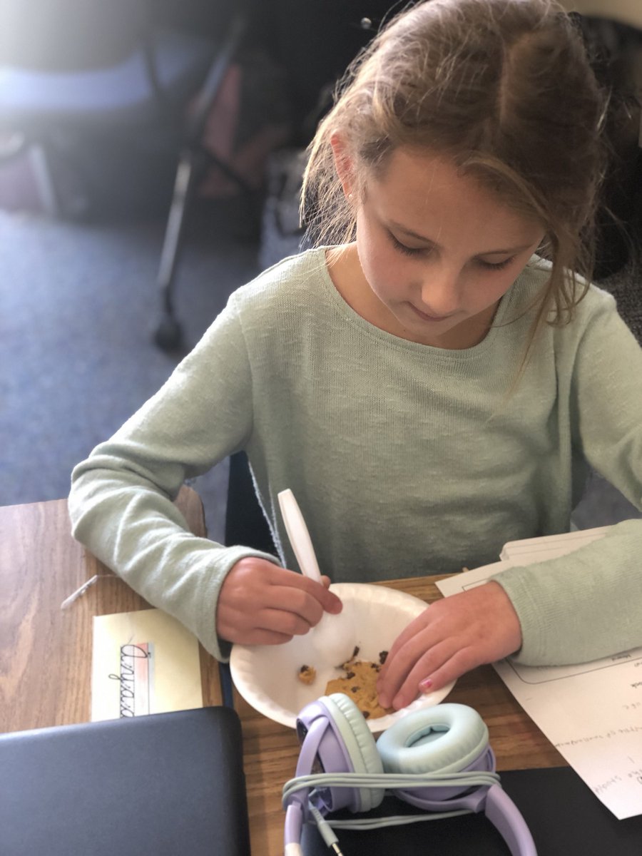 mrstbsimmons's tweet photo. No one ever said learning can’t be tasty 😋🤗 How are chocolate chip cookies like rocks? 🍪@NSECrickets @NSE_STEM https://t.co/ncyVYRPl9A