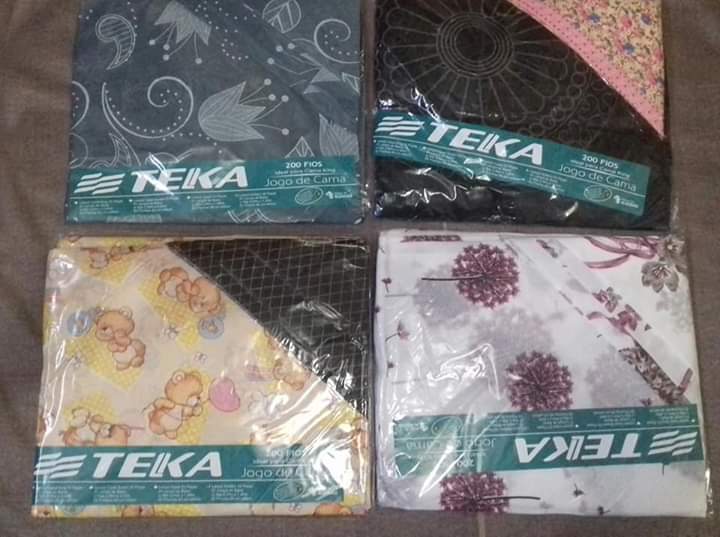 Jogo de Lençol "Solteiro" 2 Peças:

1 - Lençol de Elástico
1 - Fronha
Tamanho do Lençol c/ Slip 2,20M X 1,30M

Preço: 20,00 (cada)
Contato: 98003-0883 - Pode Ligar a Cobrar *** Pagamento em Dinheiro, Cartão de Crédito ou Débito. ***