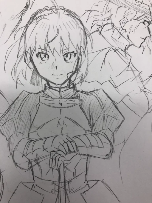 はじめてアルトリアを描いている 
