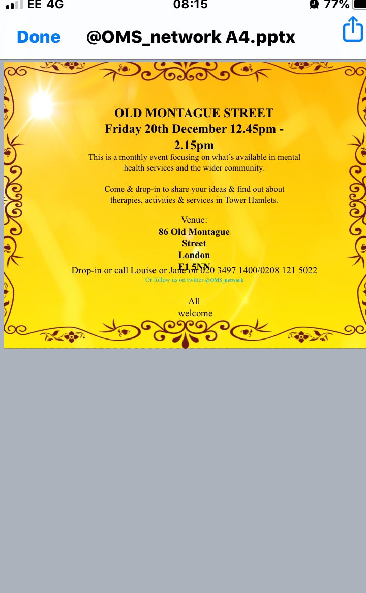 Louise Blanks OT - Tower Hamlets Community tweet media