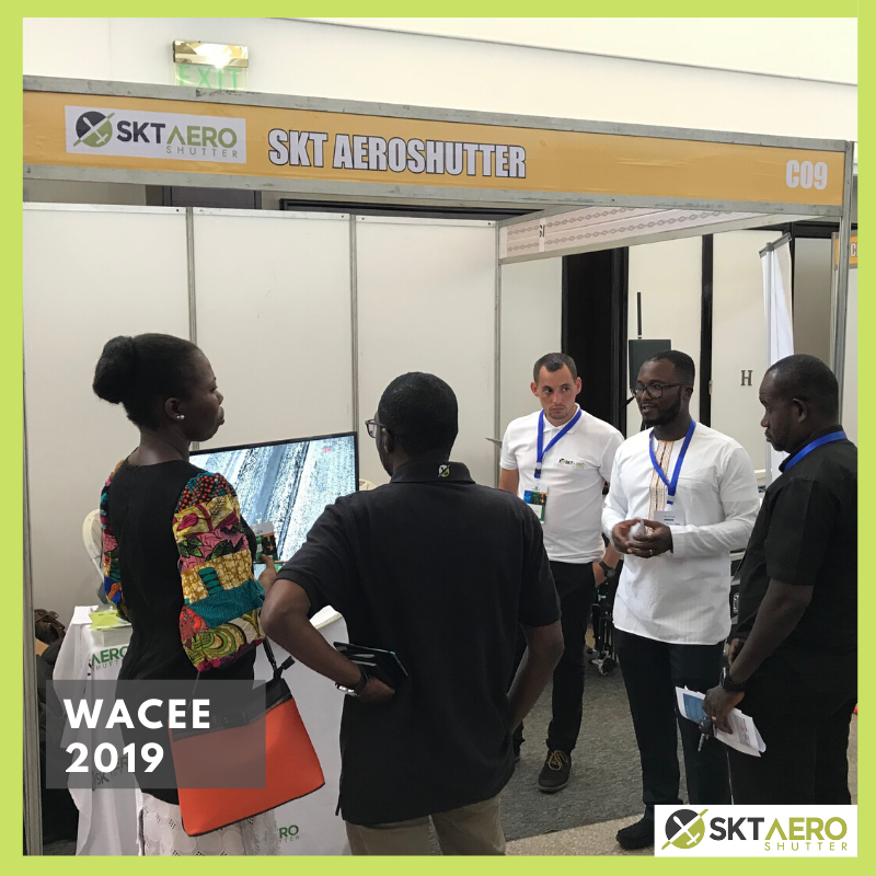 SKTAeroshutter's tweet photo. A flashback to our larger than life presence at the West African Clean Energy &amp; Environment Trade Fair &amp; Conference 2019 . #WACEE2019 
#DronesForDataSolutions https://t.co/Z8k60S1QhM