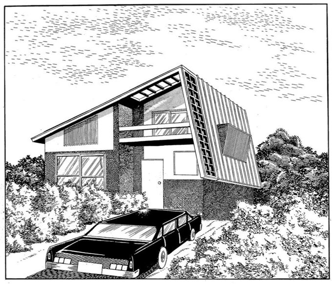 手塚治虫の絶妙に既視感のあるモダニズム建築が好き。 