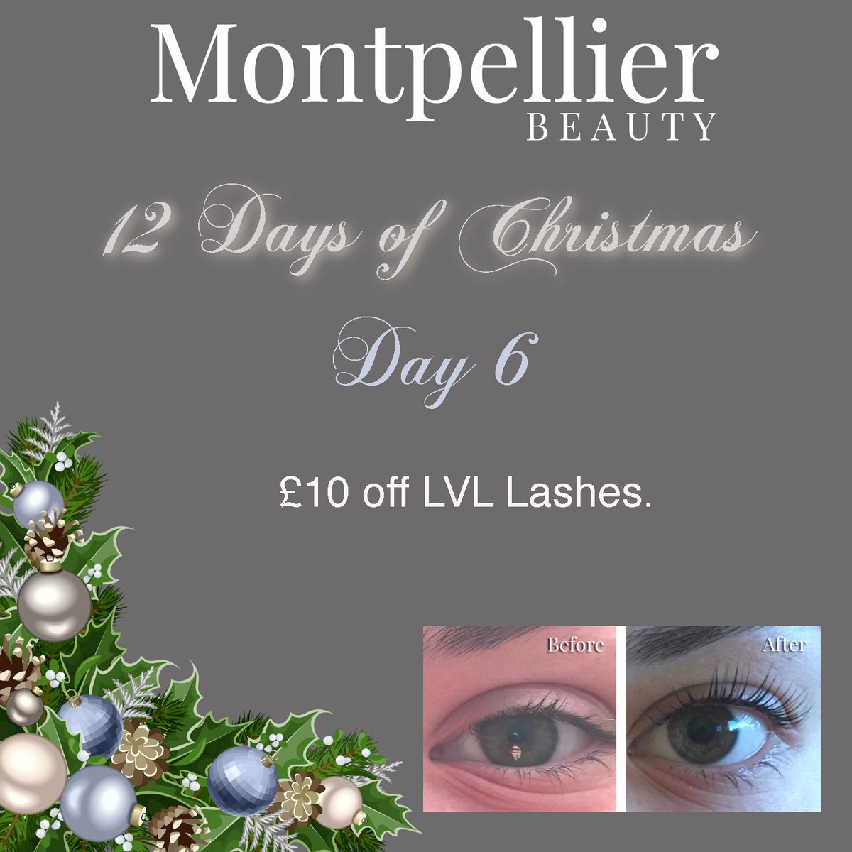 MontpellierB's tweet photo. Day 6 of our 12 Days of Christmas offers! Call today to book your appointment! 😀🎁 #beauty #harrogate https://t.co/7PACxQNegk