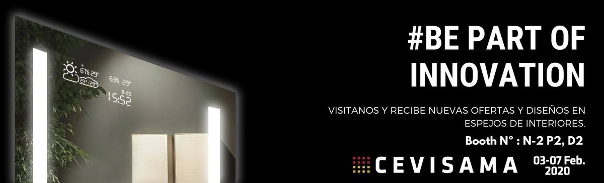 Yoway12's tweet photo. Join us in the biggest #bathroom and #sanitaryware exhibition !
#cevisama2020 in #spain we wil feature new #designs #offers and #technologies in #LED #mirrors #vanities #makeupmirrors #espejos #decoration #homedeco #improvement #lighting #design
https://t.co/jUIWIDPg4C https://t.co/wWrz17Ha7n