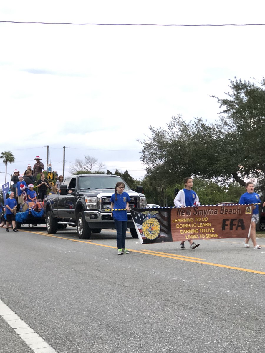 norman_johna's tweet photo. @cudasnsb FFA was supporting NSBHS too! Great turnout Cudas! ❤️🖤💙💛 https://t.co/yJQsnCdnqD