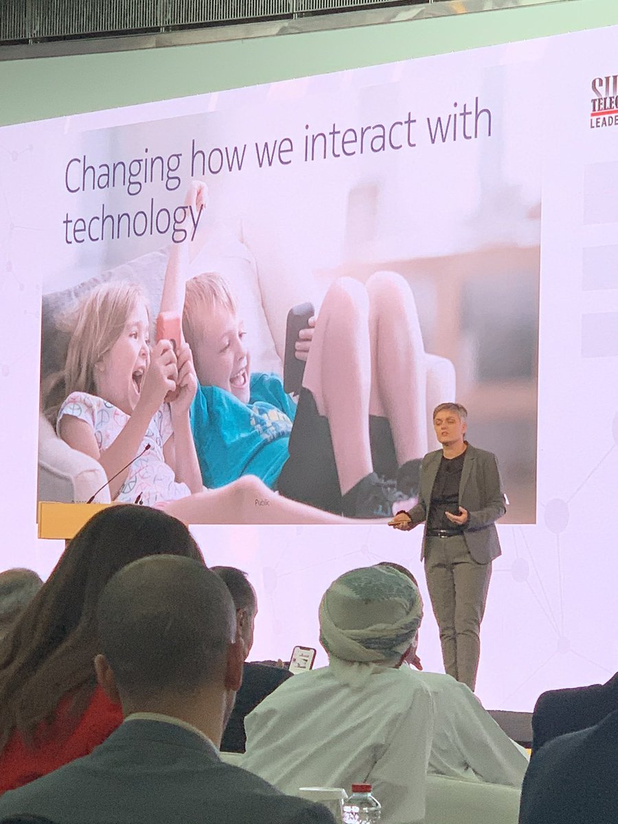 TelecomReviewME's tweet photo. Nokia’s Ms. Jane Rygaard, Head of Dedicated Wireless Networks, discusses the subject of 5G changing the ecosystem as we know it. 

#TelecomReviewSummit2019 @nokia https://t.co/lXEfgqxmzv