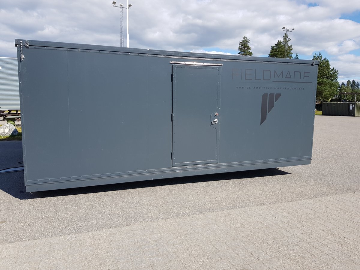 thestealthkey's tweet photo. We're truly excited to partner up with Fieldmade, a Norwegian company that offers microfactories for Additive Manufacturing! #stealthkey #urbanalps #remote3Dprinting #fieldmade https://t.co/Vzz2pgPSbK