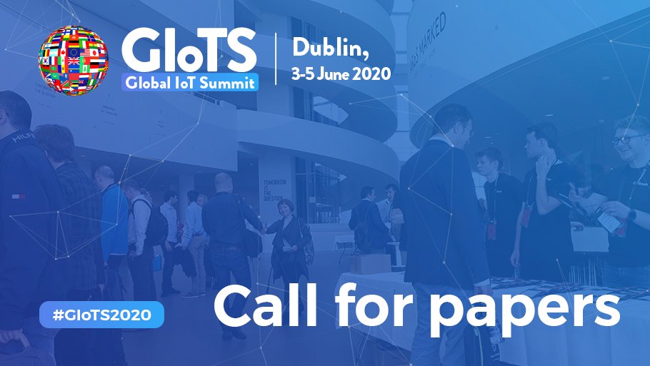 #GIoTS2020 Call for papers 
The 4th Global IoT Summit will be held in conjunction with the 10th IoT Week conference. Submit a paper and join a vibrant community of #IoT experts! #IoTWeek2020
lnkd.in/dcysgXZ