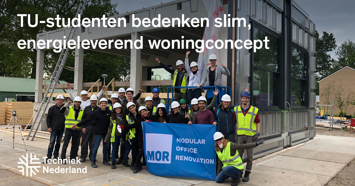 Mooi! Deze studenten bedachten een duurzame woonoplossing voor gedateerde, leegstaande kantoren bit.ly/Solar-Decathlo… #DeTechniekachterNederland #solardecathlon2019 #energietransitie #renovatie #duurzaamheid