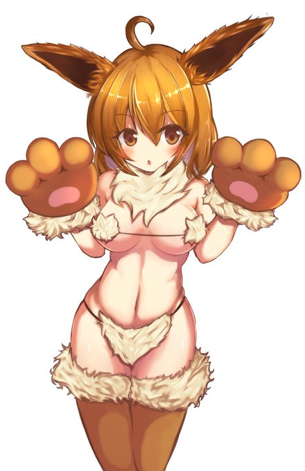 配信しながら描いてたフォロワーさんからのお題絵「ポケモンのイーブイ」
せっかくだから好みな感じに擬人化で描いた! 