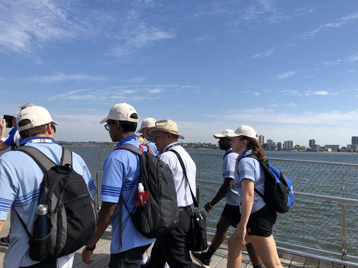 More from the pilgrimage walk to <a href="/TrinityPerth/">Trinity College</a> with <a href="/NewmanCollegeWA/">Newman College</a> and @Perth_Catholic Archbishop Tim Costelloe