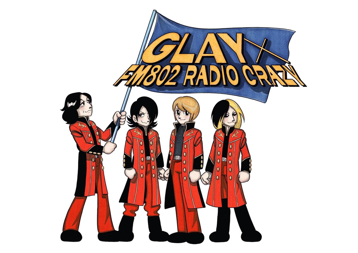 FM802RADIOCRAZY's tweet photo. #FM802 RADIO CRAZY💥

今年 #レディクレ に #GLAY が初出演することを記念してコラボレーショングッズを販売👕

タオルやTシャツ、缶バッチ、キーホルダーもご用意🤲
ここでしか見られないGLAYのデザインをチェックしてください👀

ここからチェック👇
https://t.co/OGvY8W4lcE https://t.co/SSxrgJsUK6