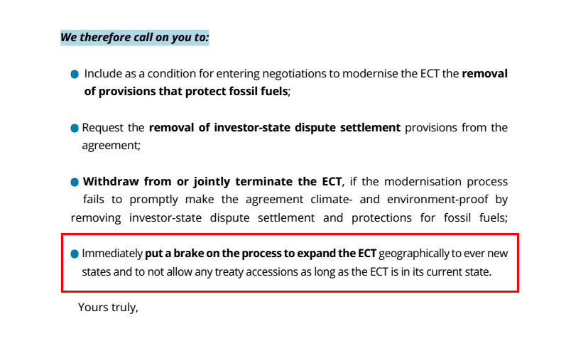 no2iia's tweet photo. Breaking 
278 CSOs and trader unions call on Energy Charter Conference to take #ISDS out of the Energy Charter Treaty #ECT and to not allow any treaty accessions as long as the ECT is in its current state  

open letter here https://t.co/T2WJMWunSk https://t.co/zCxxaEDRhN
