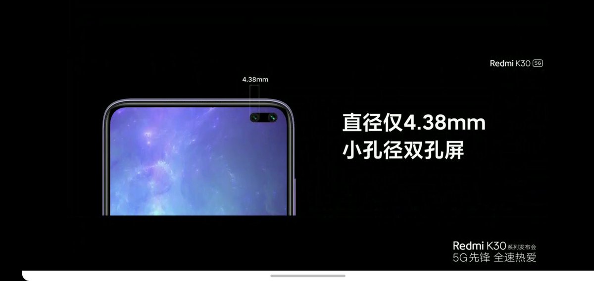 UniverseIce's tweet image. Redmi K30 breaks the record for the lowest price of a 5G phone at only $ 285. It uses Snapdragon 765G processor, and 120Hz LCD hole display