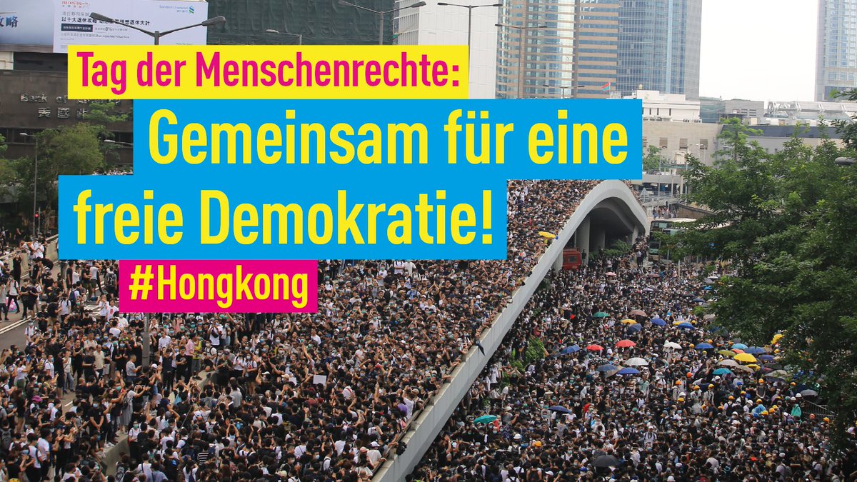 #TagDerMenschenrechte: Für uns sichern die universellen #Menschenrechte die individuelle #Freiheit und damit ein Leben in Selbstbestimmung und #Würde.
Dazu gehört für uns auch Recht auf freie #Meinungsäußerung - in #Hongkong wie überall auf der Welt. 🌍 #HumanRightsDay2019