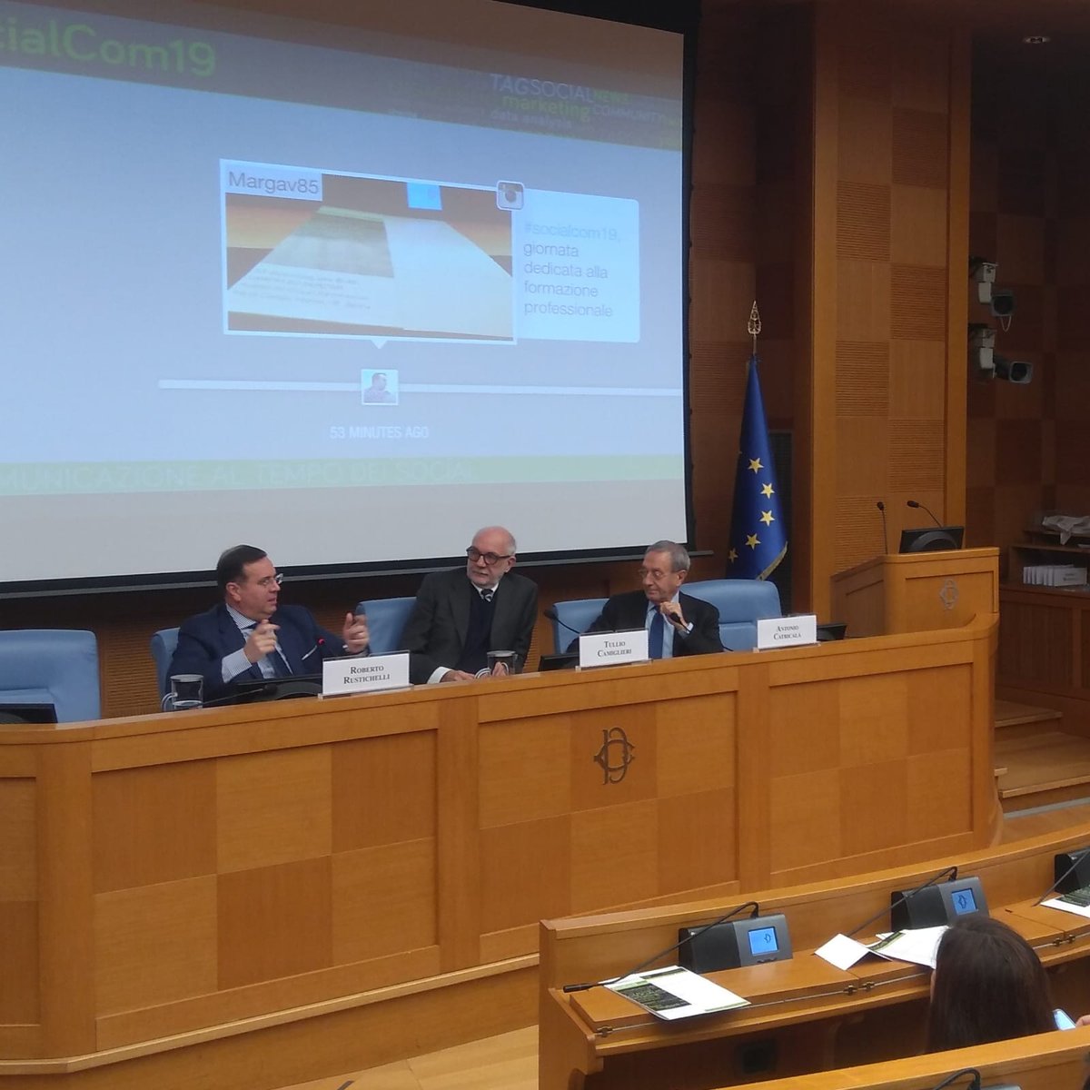 SocialComItalia's tweet image. #socialcom19 #RobertoRustichelli @antitrust_it