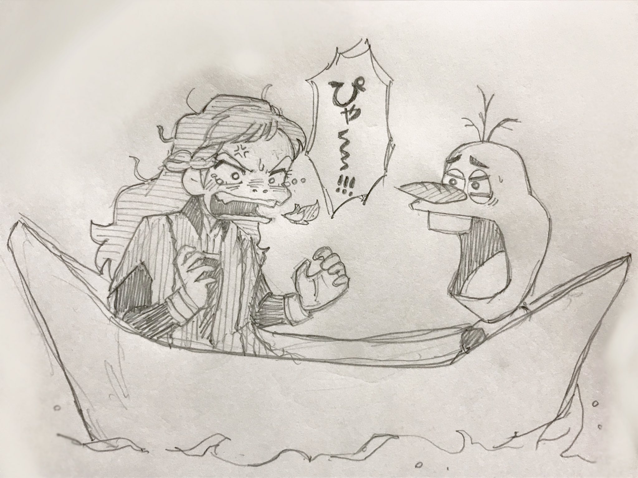 ファーマン Al Twitter アナとオラフがエルサ舟で流されちゃうシーン アナがあそこまで怒ってるの見たら エルサ なんて罪な人なんだ となる アナをとびきり喜ばせるのも怒らせるのもエルサなんだな エルサにも見せたかった ごめんなさいひどい顔で描いてしまって