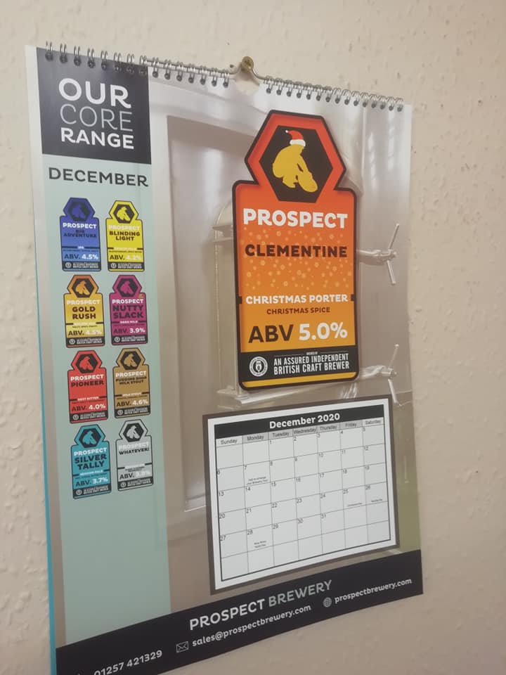 Prospect Brewery (@prospectbrewery) on Twitter photo In need of a Xmas stocking filler? How about a Prospect Brewery calendar for 2020?
Keep up-to-date with our rotational core beers and monthly specials.
Pre-order for just £5 via the brewery on 01257 421329 or email to info@prospectbrewery.com. In need of a Xmas stocking filler? How about a Prospect Brewery calendar for 2020?
Keep up-to-date with our rotational core beers and monthly specials.
Pre-order for just £5 via the brewery on 01257 421329 or email to info@prospectbrewery.com.