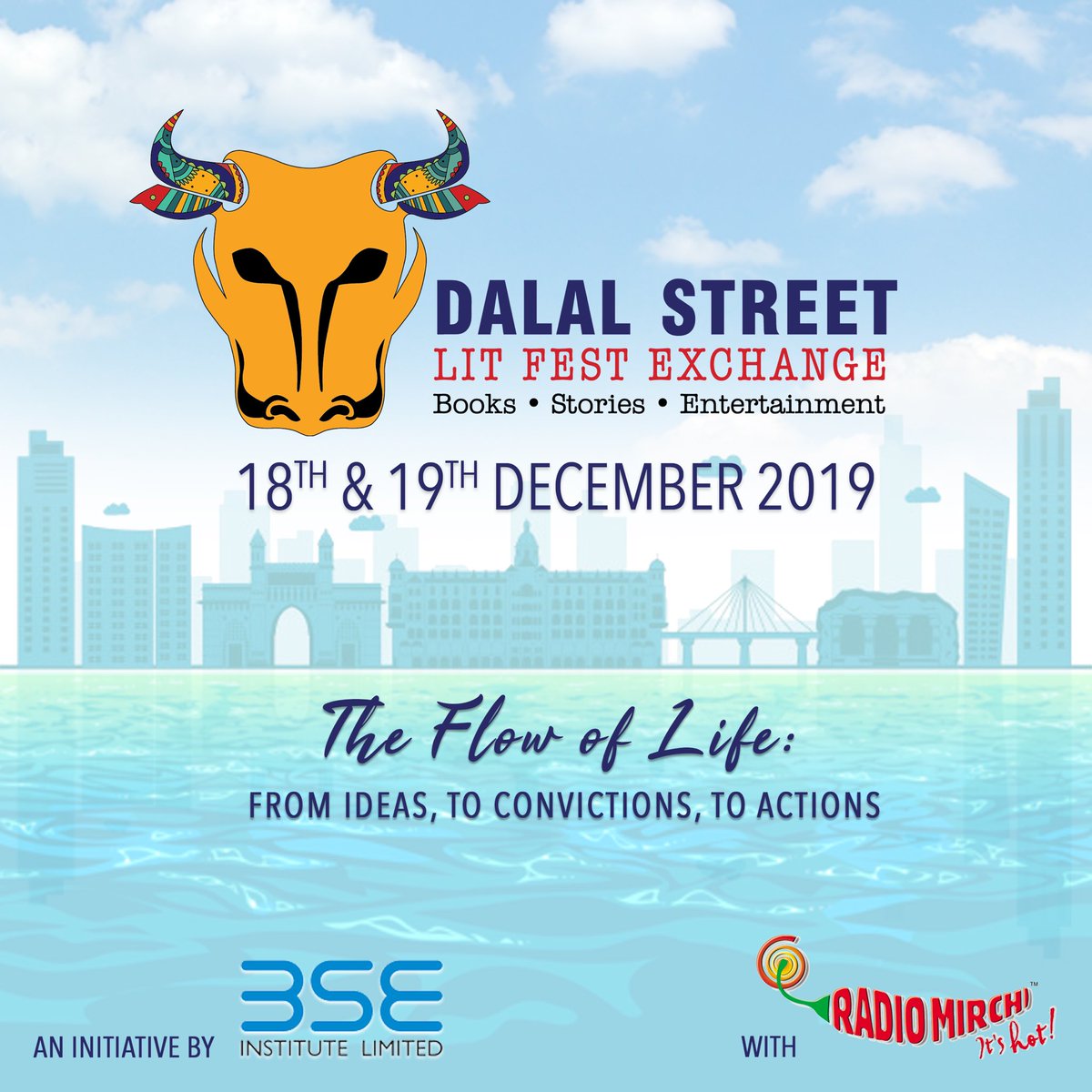 DSLITFest's tweet photo. #DSLFX2019 with @radiomirchi
Welcome back to the one-of-it’s-kind celebration of art!
@BSEInstitute is back with the 3rd edition of our own #DSLFX!
The flow of life: from ideas, to convictions, to actions.
Join us on;
18th & 19th Dec, 2019
PJ Towers, Dalal Street, Fort. https://t.co/Ka9sK6sGRe