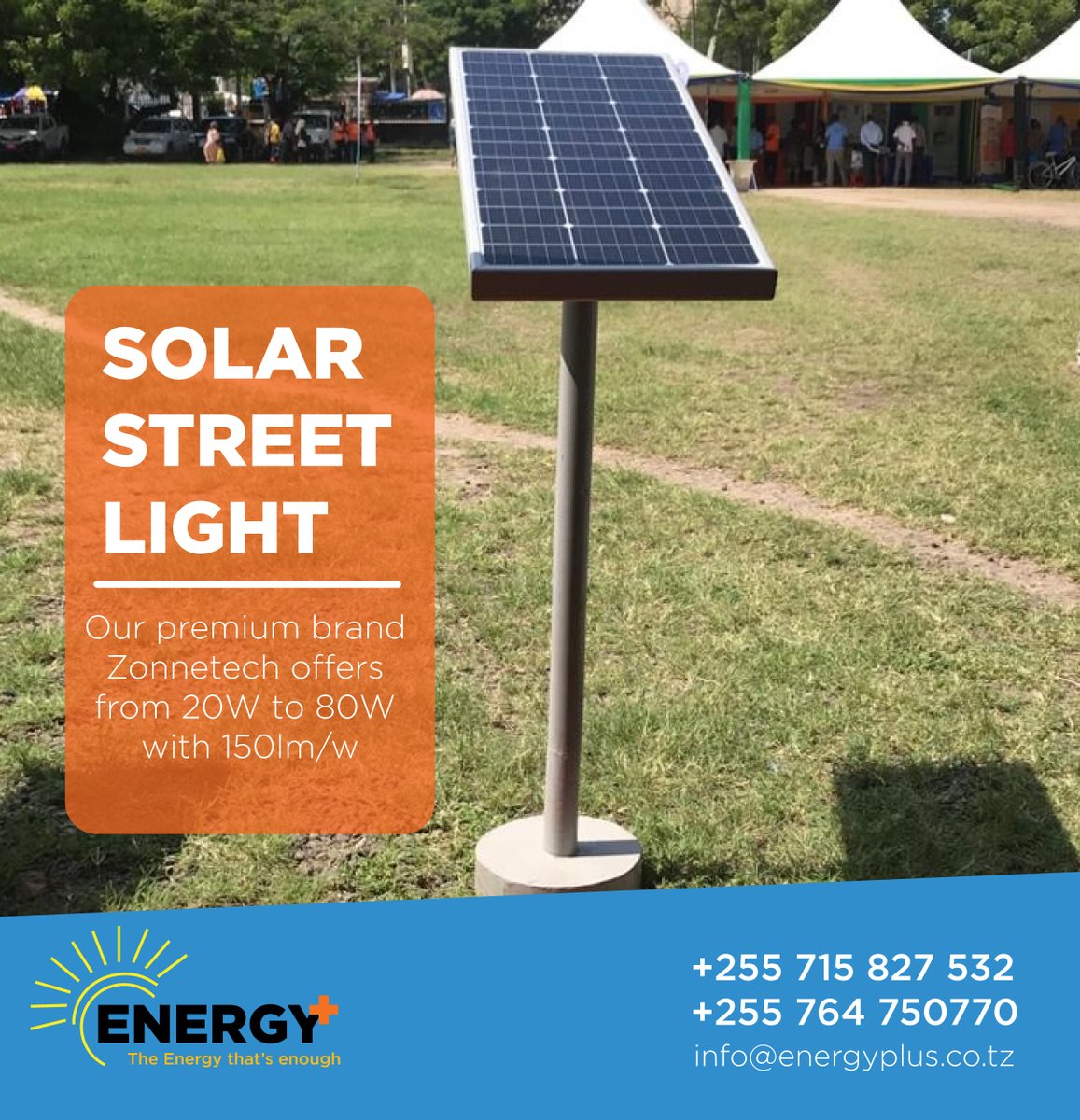 EnergyPlus13's tweet photo. SOLAR STREET LIGHT
#zonnetech
Please call us for more information
#energyplustz #solarenergy #jinko #suntech #victronenergy #leochbattery #rollsbattery #lorentzpump https://t.co/I6q7rYE6jM