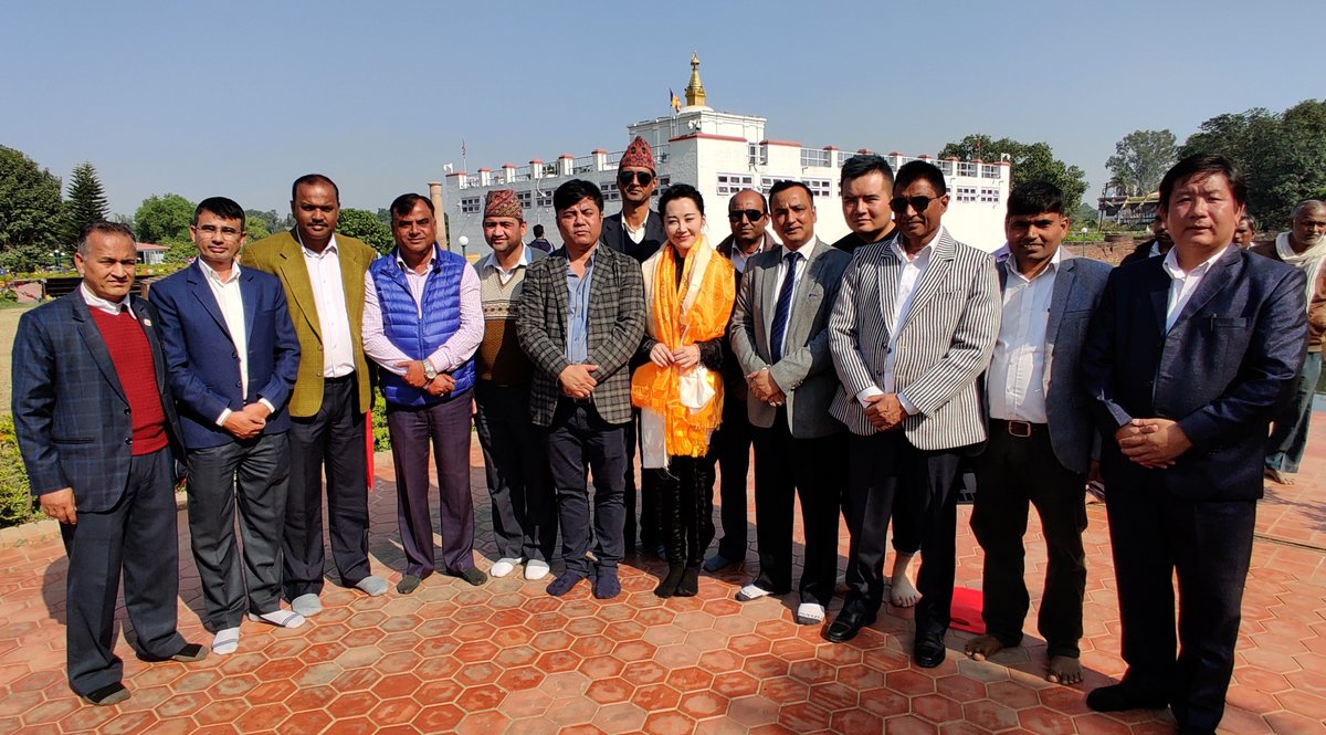 Lumbinidtrust's tweet photo. Goodwill ambassador of Nepal for the promotion of the #VisitNepal2020 campaign Chinese actress Xu Qing visited the birthplace of Lord Buddha Lumbini on 9th Dec 2019. 

#VisitLumbini #UNESCO #UNESCOWorldHeritage #WorldHeritageSite #XuQing #ChinaNepal #VisitNepal  #Nepal #Buddha https://t.co/K3nor70ZPF