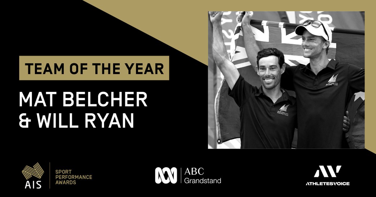 Australian Institute of Sport (@theais) on Twitter photo ⛵️🏆 #ASPAs | Congratulations to <a href="/BelcherMathew/">Mathew Belcher OAM</a> and <a href="/WillRyanAUS/">Will Ryan</a> for winning the Team of the Year Award sponsored by the <a href="/athletesvoice/">AthletesVoice</a>!
#theAIS #HighPerformance #Awards #Celebration ⛵️🏆 #ASPAs | Congratulations to <a href="/BelcherMathew/">Mathew Belcher OAM</a> and <a href="/WillRyanAUS/">Will Ryan</a> for winning the Team of the Year Award sponsored by the <a href="/athletesvoice/">AthletesVoice</a>!
#theAIS #HighPerformance #Awards #Celebration