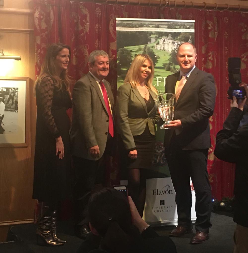 powerscourtgolf's tweet photo. Delighted to win Best Parkland Course in Leinster @GolfersGuideIRL Awards last night! 🙌🏻🏆⛳️#powerscourtgolfclub #GGIAwards #BestParkland https://t.co/NosmBJRTUc