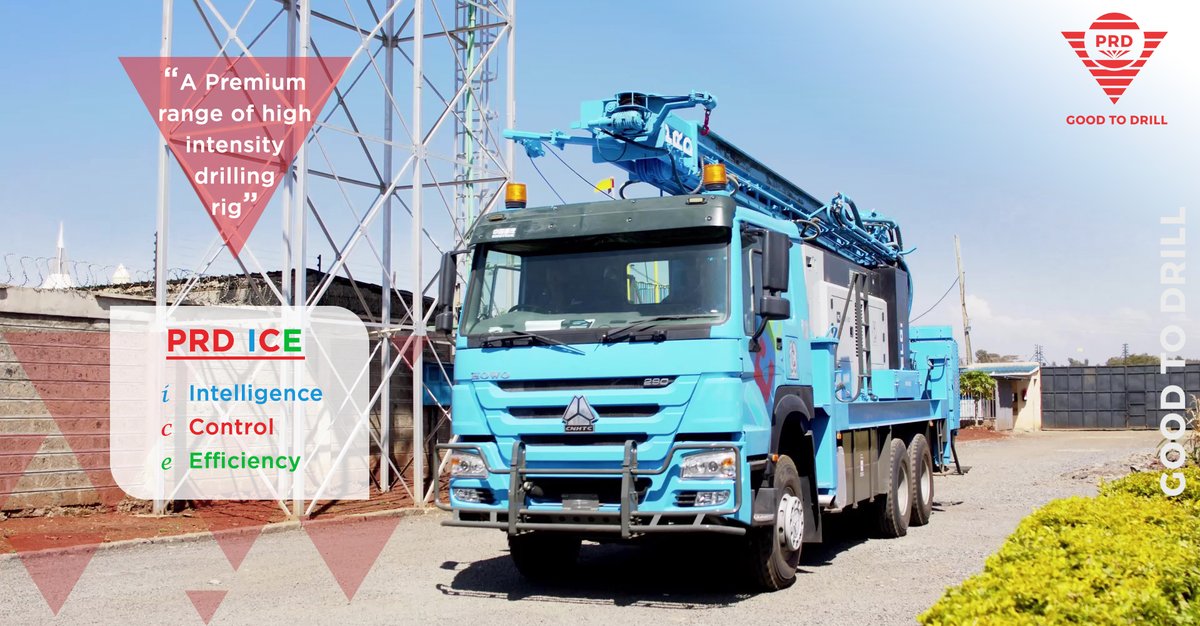 PRD’s smart Rigs for the generation adapting of smart technology.
The PRD ICE features
•	Intelligent Hydraulic control system with digital pressure monitoring 
•	Drilling efficiency control monitoring system with real-time report generation 
•	Fuel monitoring 
•	Drilling data reports 
•	Digital display 
•	Hydraulic operated single rod changer 
•	Power rod breakout
