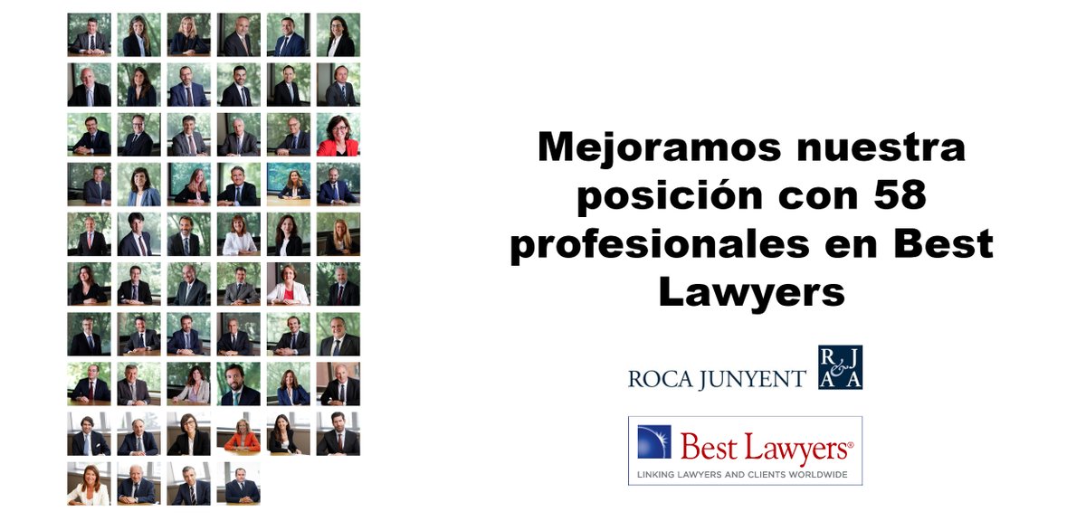 Roca_Junyent's tweet photo. 📡 Muy contentos de contar con 58 de nuestros abogados en esta edición de @BestLawyers. Todos nuestros socios y el 40% de nuestros asociados han sido nombrados en Best Lawyers 2019. Lee la nota de prensa➡https://t.co/rRr3BFocrv https://t.co/cNgCvju4ZD