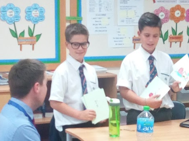 KSABmfl's tweet photo. Today in our KS3 opportunity students taught their prepared lessons to Mr Barry and Ali of year 11. They'd worked so hard to produce resources such as flashcards, presentations and interactive quizzes. An excellent way to end the term @KSABBusandEco  @KSABFlourish #ksabmastery https://t.co/zEvCnrXA7I
