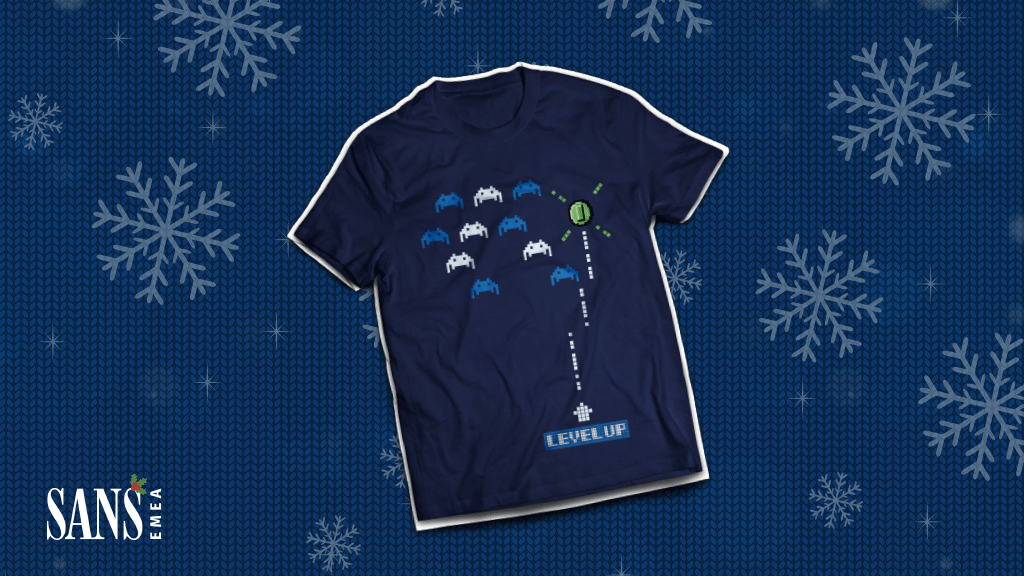 SANSEMEA's tweet photo. #SANSChristmas Day 9 

Today's prize, your very own limited edition Level Up T-shirt!  

To be in with a chance of winning simply retweet and favourite this post, the winner will be picked at random and announced this evening. Competition closes at 17:00 GMT today. https://t.co/gf6PIlp6sS