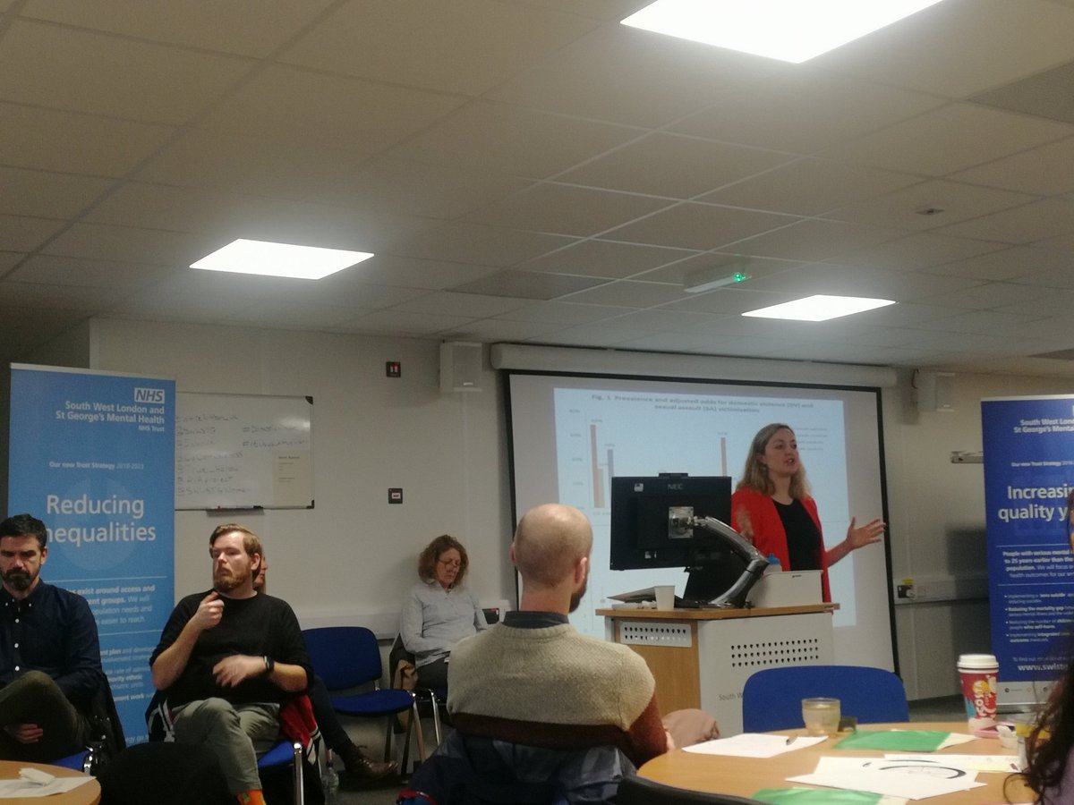UKSAYSNOMORE's tweet photo. It's #HumanRightsDay
Kylee Trevillion presents the connection between domestic abuse and mental health.
"Many health professionals talk about lacking knowledge of local services and support"
Use the #BrightSkyApp to find your local service
#16Days #LARAProject https://t.co/mWNqa1lY1r