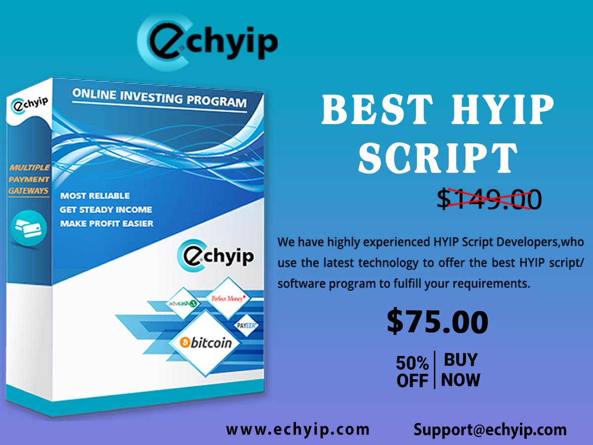 ec_hyip's tweet image. If you are looking for a #crypto investment business start-up with HYIP Script, then contact us currently, we offering the #best and secure #HYIP_Script at 50% Discount, as well as we also offer the #HYIP_Combo_Packages at affordable price. 

Visit 👉👉 echyip.com