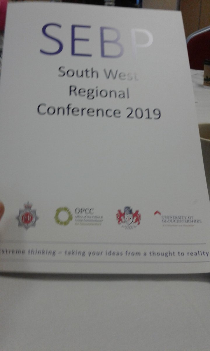 Problem solving across the  counties, attending the South West Regional Conference 2019 #Gloucester #sepb2019 @DC_Police @DC_PCC @Suptralph #evidencebasedpolicing
#problemsolving
#extremethinking