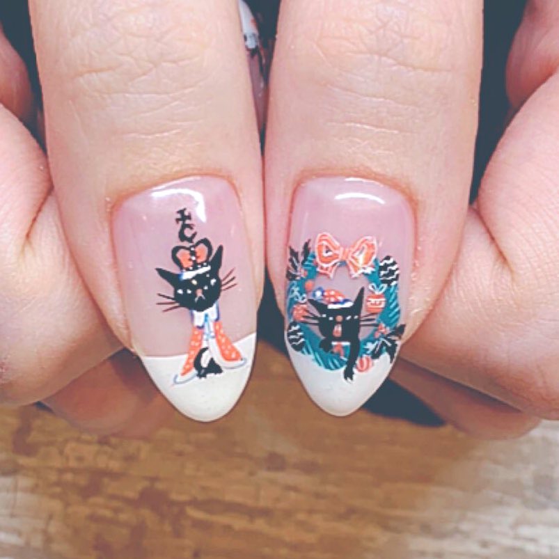 お客様からこんな素敵なネイル画像をいただきました😳 ネイリストさん