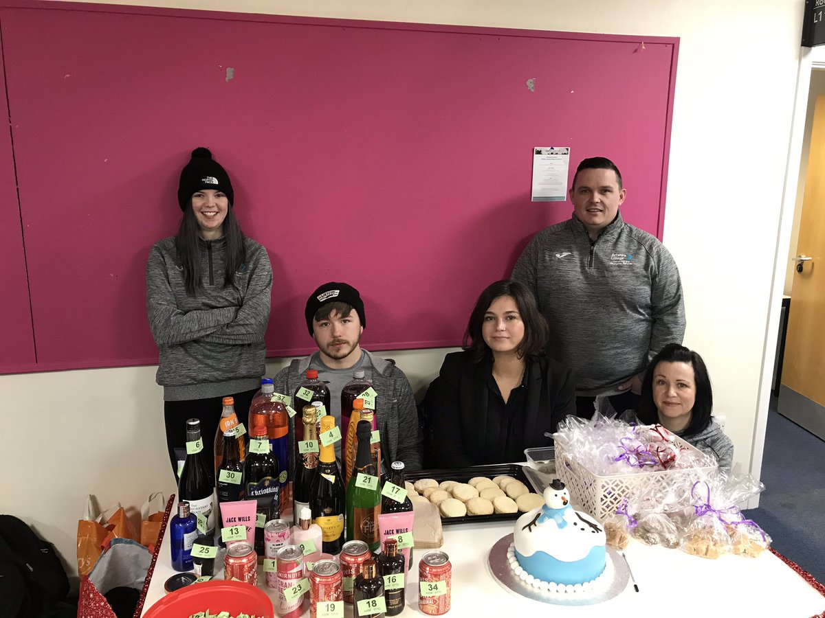 JamieBeattie7's tweet photo. Great morning down at the @AyrshireColl Ayr campus Xmas #winterwonderland. Delighted my uniformed services class decided to donate to the @SthAFoodBank as part of their event! π #OneStudentOneTin https://t.co/wy71Lw6ug3