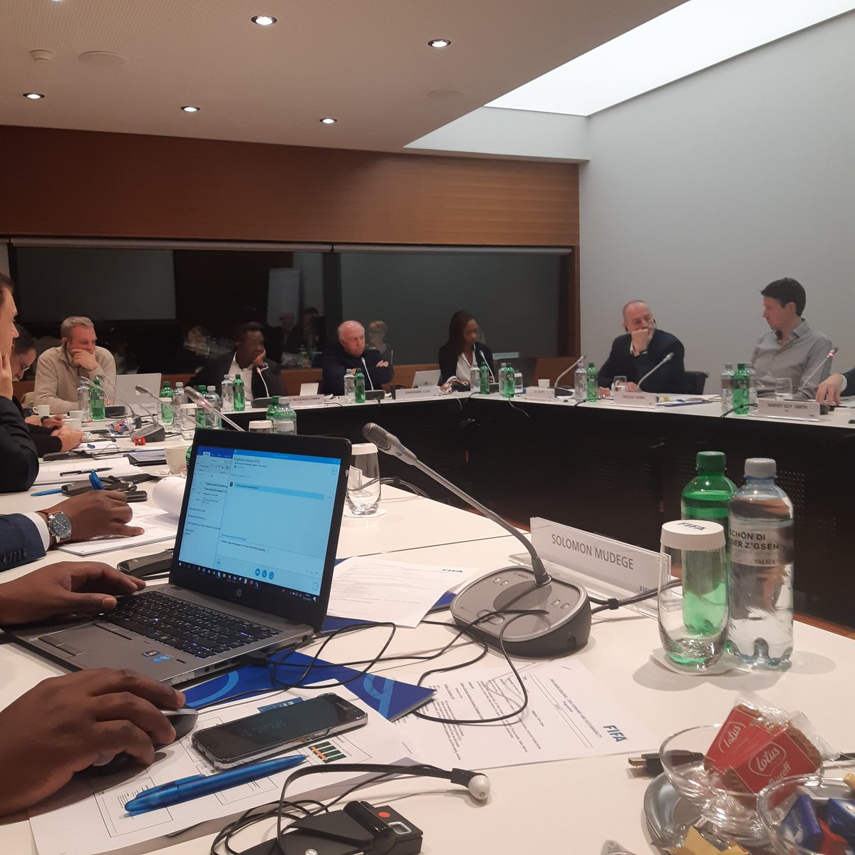 GG4Sport's tweet photo. We raised at FIFA a very important topic: The sustainability of our FIFA Forward programmes in which FIFA invested 1.7billion this 1st cycle. These two days gathered high profile experts from all over the world as well as different departments of FIFA 
#LIVINGFOOTALL https://t.co/3rcshzlcAv